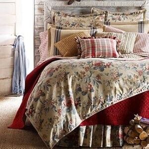 2 Ralph Lauren Euro Shams from the Lake House collection. Rare & New.